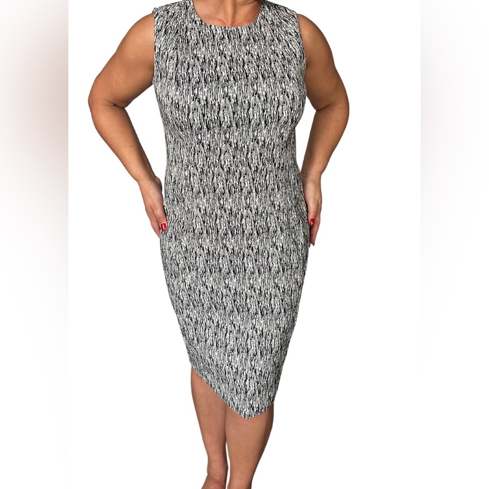 New Calvin Klein black and white dress